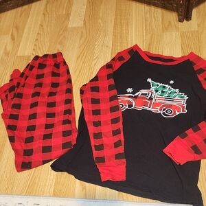 Plaid Red and Black Christmas Pajamas